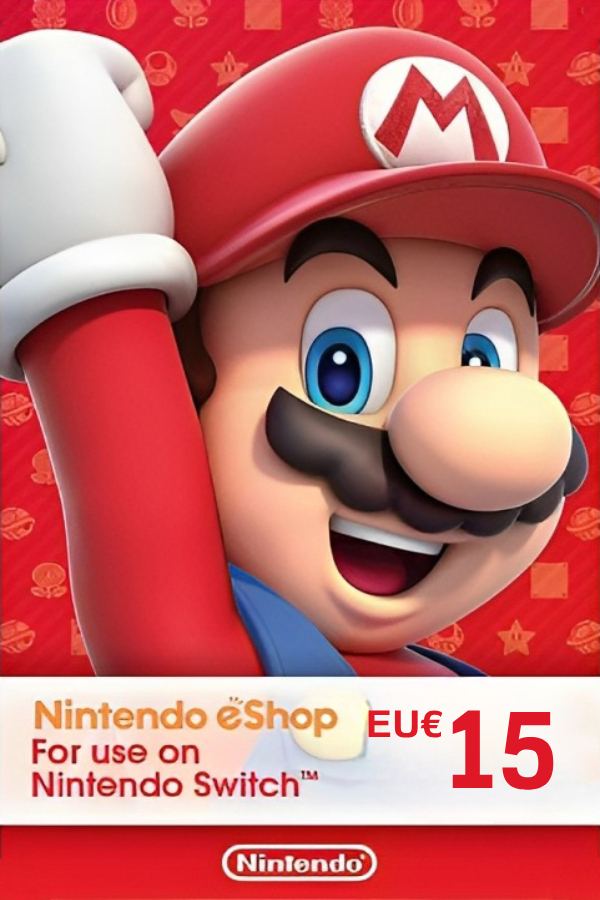 eShop | Card Europe Nintendo for digital 15 Nintendo EUR Account Switch