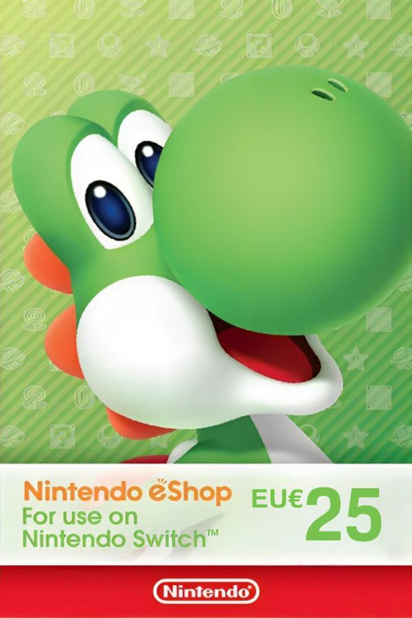 Switch 25 | for eShop digital Account Nintendo Europe EUR Nintendo Card