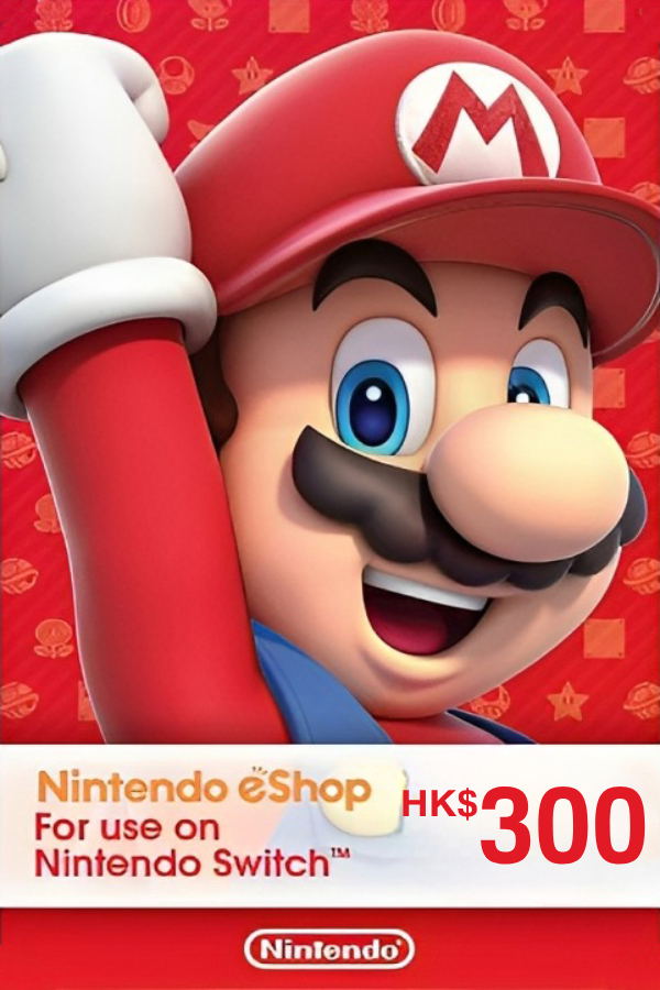 Nintendo eShop Card 300 HKD Hong Kong Account digital for