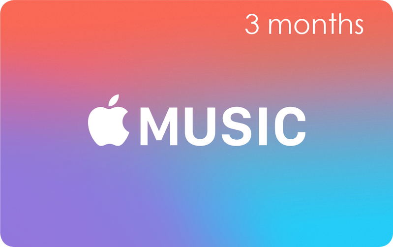 Apple Music Gift Cards (3 Month Membership Card / for Canada accounts only) <span class="ext ext_digital">digital</span> image 1