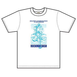 Mega Man Legends T-shirt Main Visual White (M Size)_