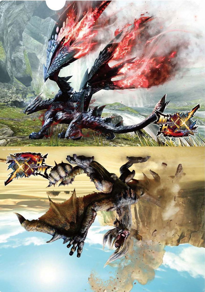 Monster Hunter XX A4 Clear File Set (Set of 4 pieces) image 5