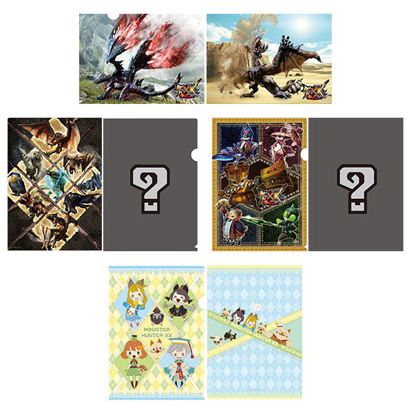 Monster Hunter XX A4 Clear File Set (Set of 4 pieces) image 1