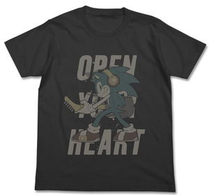 Sonic The Hedgehog Guitar Sonic T-shirt Sumi (M Size) [Re-run]_