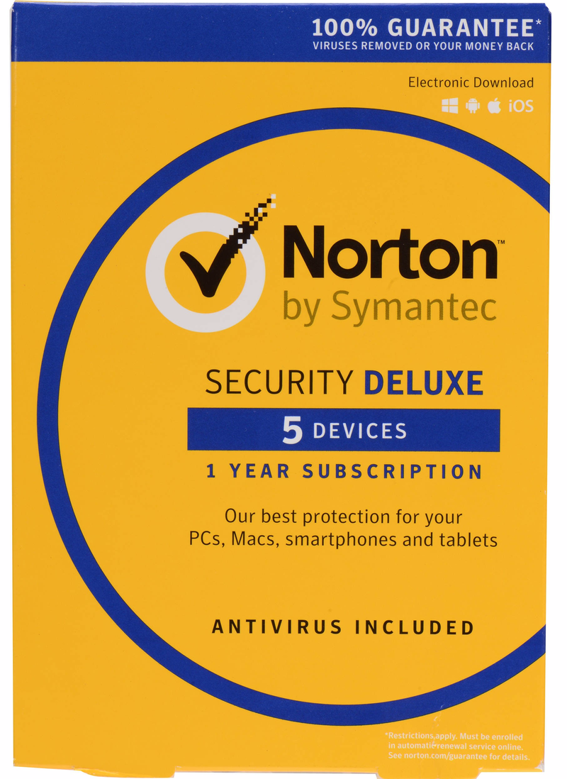 Norton Security Deluxe 2017, 1 Year, 5 PC <span class="ext ext_digital">digital</span> image 1