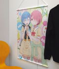 Re:Zero kara Hajimeru Isekai Wall Scroll: Rem & Ram (Re-run) thumbnail 2