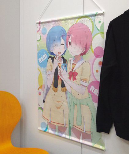 Re:Zero kara Hajimeru Isekai Wall Scroll: Rem & Ram (Re-run) image 2