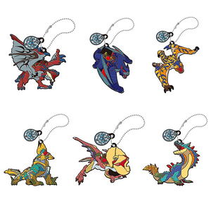 Monster Hunter Stories Ride On Rubber Mascot: Otomon (Set of 6 pieces)_