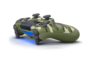 New DualShock 4 CUH-ZCT2 Series (Green Camouflage)