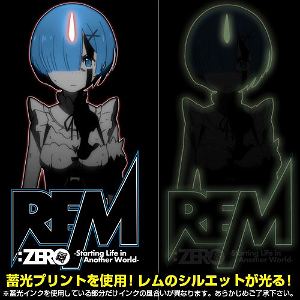 Re:Zero - Starting Life In Another World - Rem Glow In The Dark T-shirt Black (L Size)