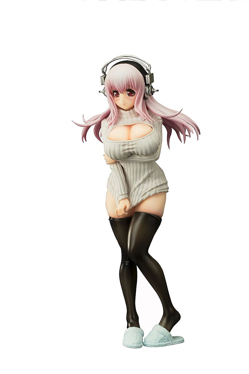 Super Sonico 1/8 Scale Pre-Painted Figure: Super Sonico Sexy Knit Ver.