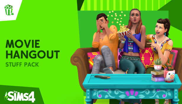 The Sims 4: Movie Hangout Stuff Pack (DLC) <span class="ext" style="background-color: #B0000F; color: #FFFFFF;">DLC</span> <span class="ext" style="background-color: #F96529; color: #FFFFFF;">Electronic Arts</span> <span class="ext ext_digital">digital</span> image 1