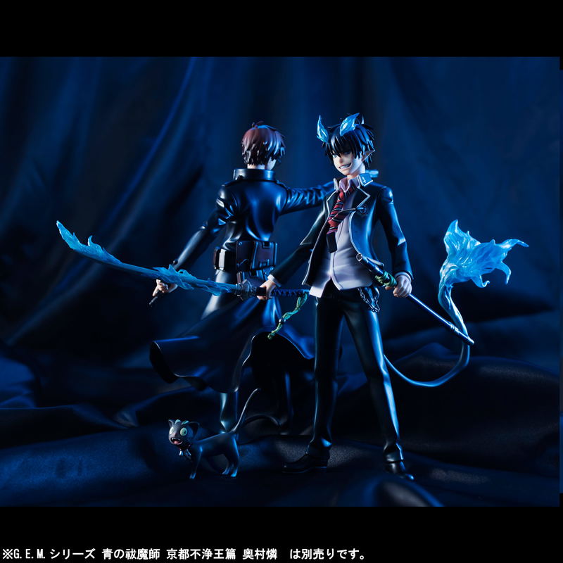 G.E.M. Series Ao no Exorcist Kyoto Fujouou Hen 1/8 Scale Pre-Painted Figure: Rin & Yukio Okumura Brothers Set Repaint image 2