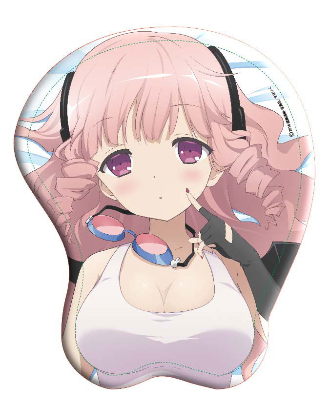 Magical Girl Raising Project Oppai Mouse Pad: Swim Swim image 1