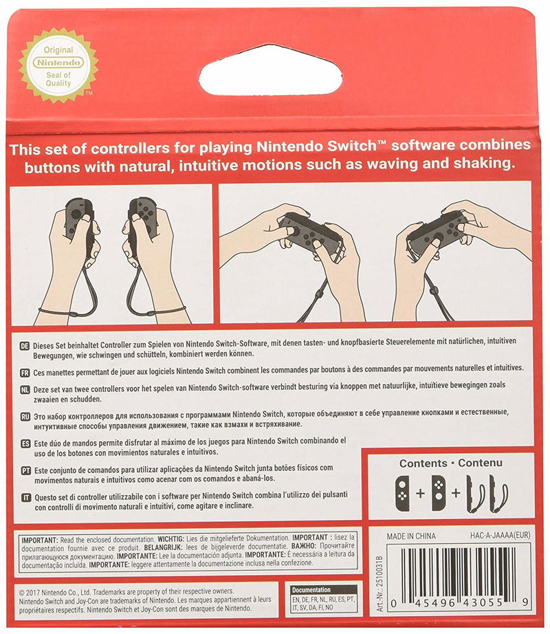 Nintendo Switch Joy-Con Controllers (Gray) image 2