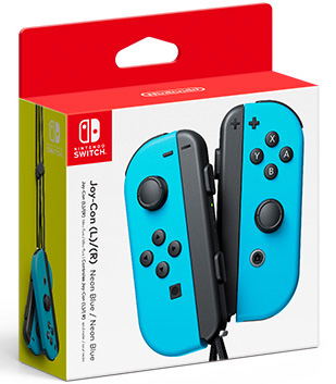 Nintendo Switch Joy-Con Controllers (Neon Blue) image 1
