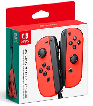 Nintendo Switch Joy-Con Controllers (Neon Red) İçin Nintendo Switch