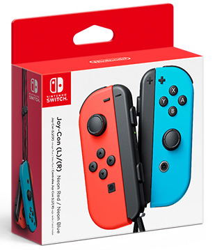 Nintendo Switch Joy-Con Controllers (Neon Red/Blue) image 1