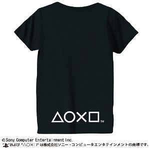 PlayStation Family Mark Girls Cut Sew Black (XL Size)