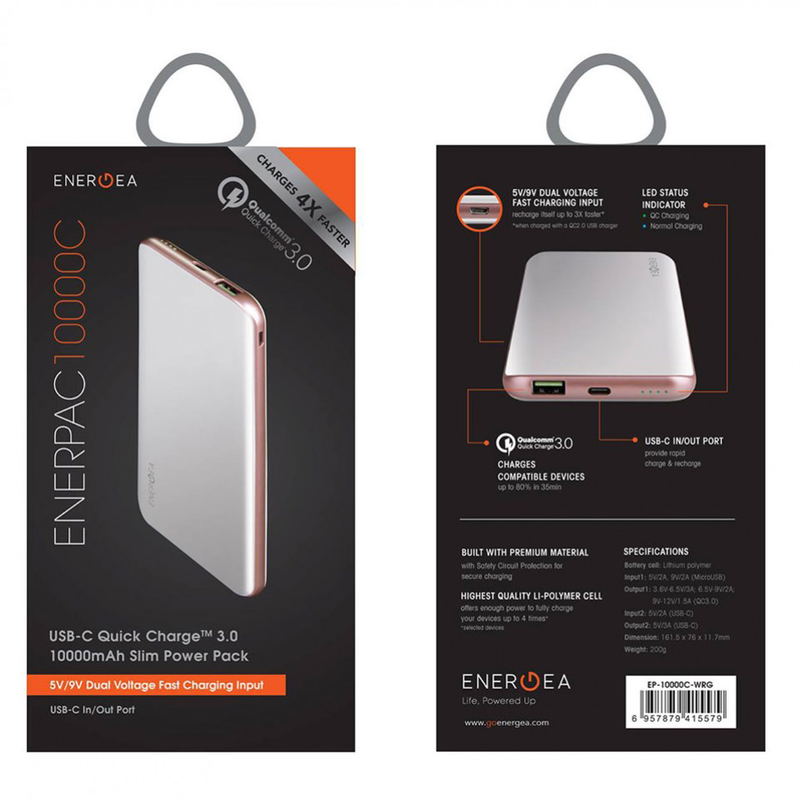 Energea Enerpac 10000C USB-C (10000mAh) (White) image 3