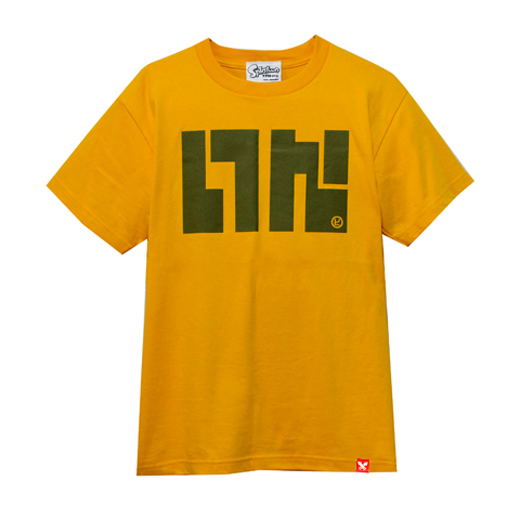 Splatoon - Ika Logo T-shirt Beginner Mustard Yellow (L Size) image 1