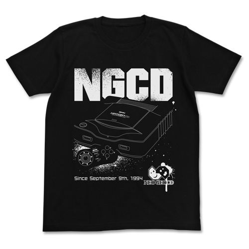 Neogeo CD T-shirt Black (M Size) [Re-run] image 1