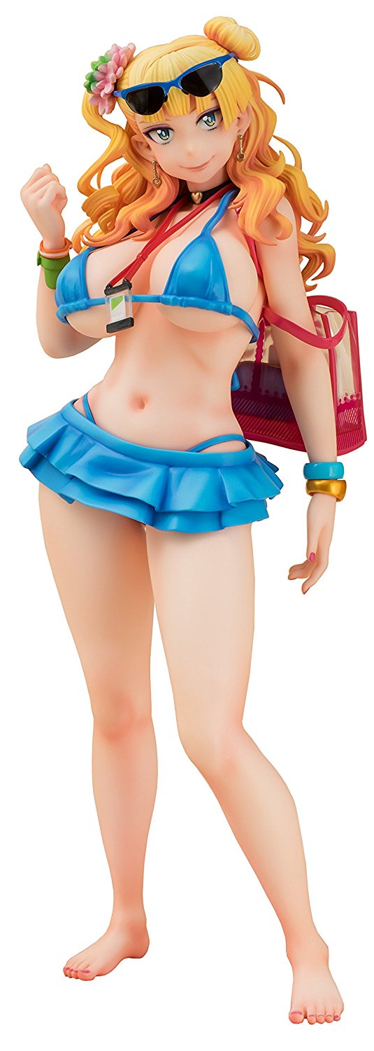Please Tell Me! Galko-chan 1/6 Scale Pre-Painted Figure: Swimsuit Galko-chan image 1