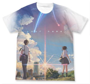 Your Name. Full Graphic T-shirt White (M Size) [Re-run]_