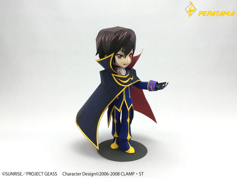 Code Geass Lelouch of the Rebellion R2 PEPA-CUTE SD Paper Figure: Lelouch Lamperouge image 5