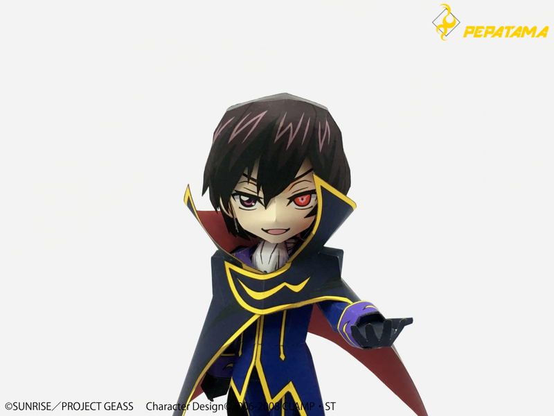 Code Geass Lelouch of the Rebellion R2 PEPA-CUTE SD Paper Figure: Lelouch Lamperouge image 6