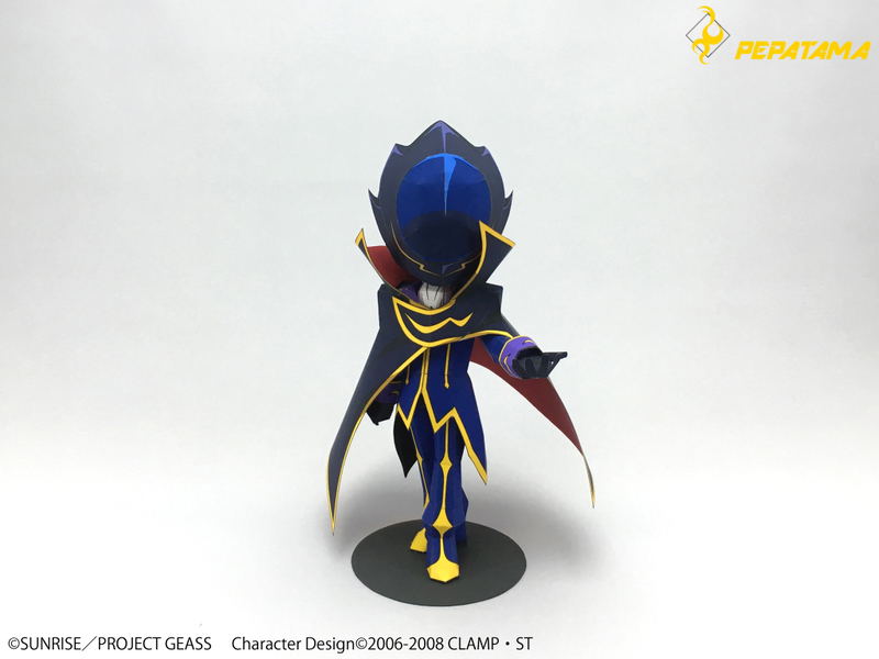 Code Geass Lelouch of the Rebellion R2 PEPA-CUTE SD Paper Figure: Lelouch Lamperouge image 7