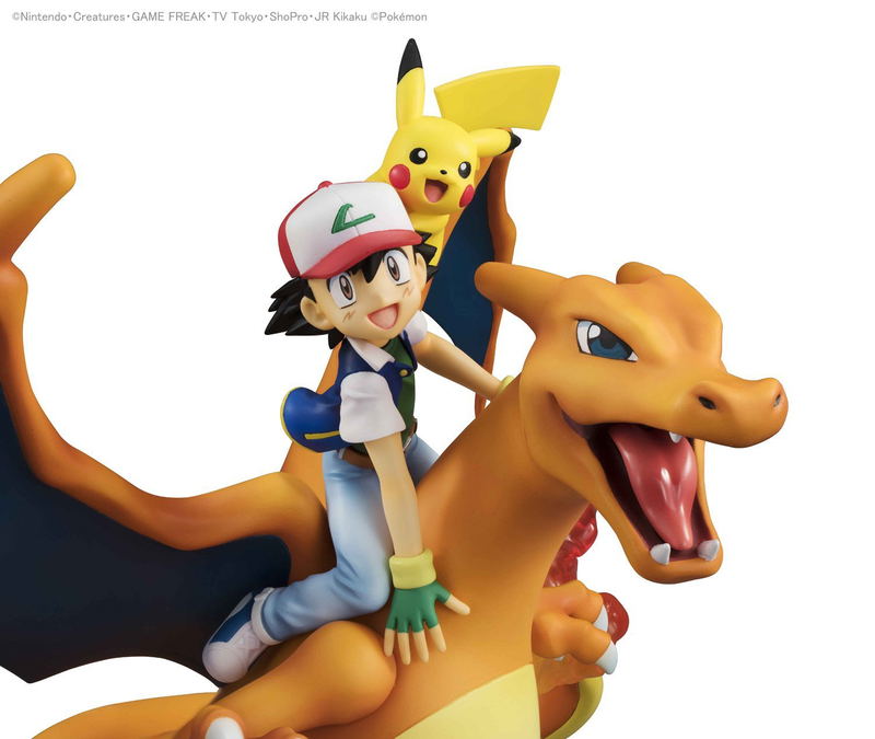 G.E.M. Series Pocket Monsters Pre-Painted PVC Figure: Ash Ketchum & Pikachu & Charizard (Re-run) image 2