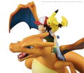 G.E.M. Series Pocket Monsters Pre-Painted PVC Figure: Ash Ketchum & Pikachu & Charizard (Re-run) thumbnail 3