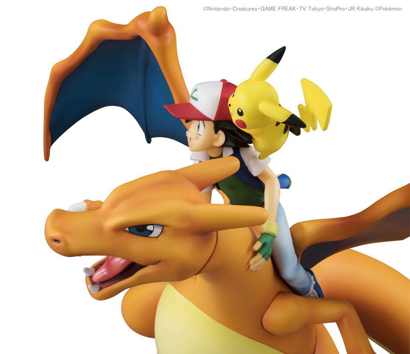 G.E.M. Series Pocket Monsters Pre-Painted PVC Figure: Ash Ketchum & Pikachu & Charizard (Re-run) image 3