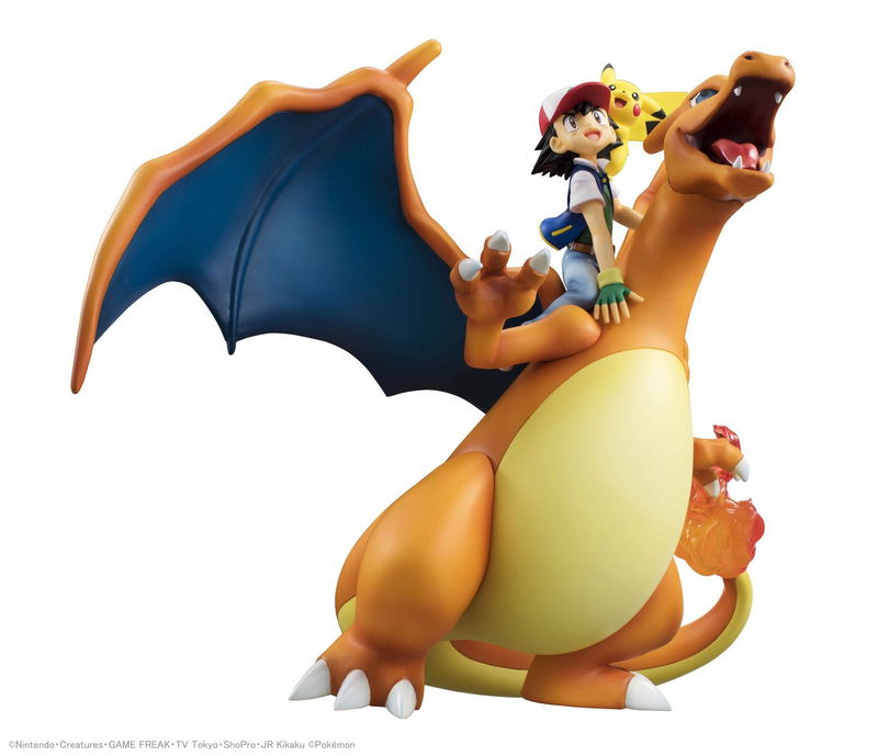 G.E.M. Series Pocket Monsters Pre-Painted PVC Figure: Ash Ketchum & Pikachu & Charizard (Re-run) image 4