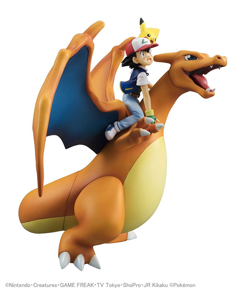 G.E.M. Series Pocket Monsters Pre-Painted PVC Figure: Ash Ketchum & Pikachu & Charizard (Re-run) image 5