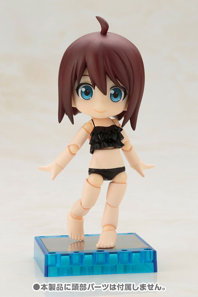 Cu-poche Extra Ruffled Swimsuits Body (Black) image 2