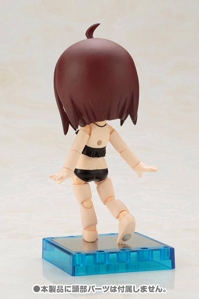 Cu-poche Extra Ruffled Swimsuits Body (Black) image 3