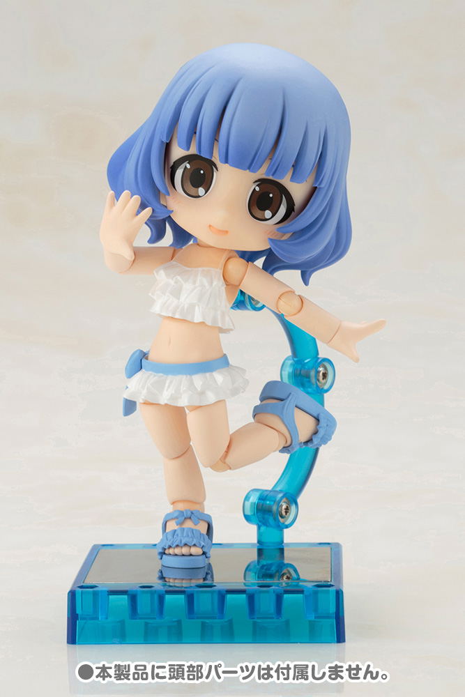 Cu-poche Extra Ruffled Swimsuits Body (White) image 4