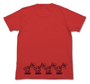 Pop Team Epic Jump T-shirt French Red (XL Size) (Re-run)