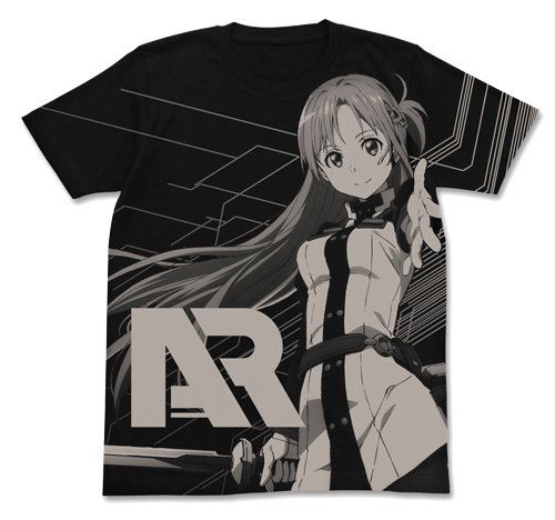 Theatrical Feature Sword Art Online - Ordinal Scale - Asuna AR T-shirt Black (L Size) image 1