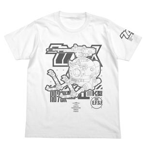 Mobile Suit Gundam The 08th Ms Team Ball K Type T-shirt White (L Size)_