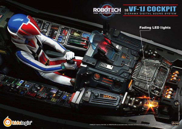 Robotech Macross VF-1J 1/6 Scale Cockpit Diorama Digital Sound System image 38