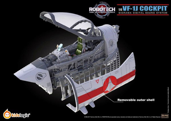 Robotech Macross VF-1J 1/6 Scale Cockpit Diorama Digital Sound System image 39