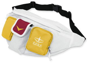 Mobile Suit Gundam Waist Bag White_