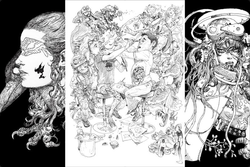 Terada Katsuya + Kim Jung-Gi Illustration Book image 3