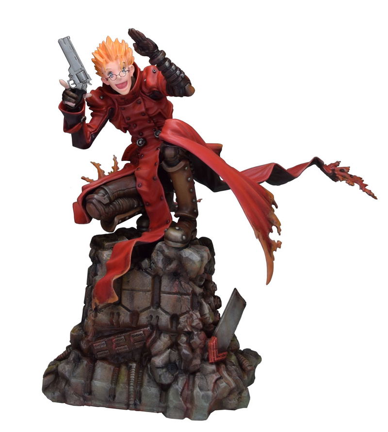 Trigun Badlands Rumble 1/6 Scale Pre-Painted Figure: Vash the Stampede Hold Up Ver. image 1