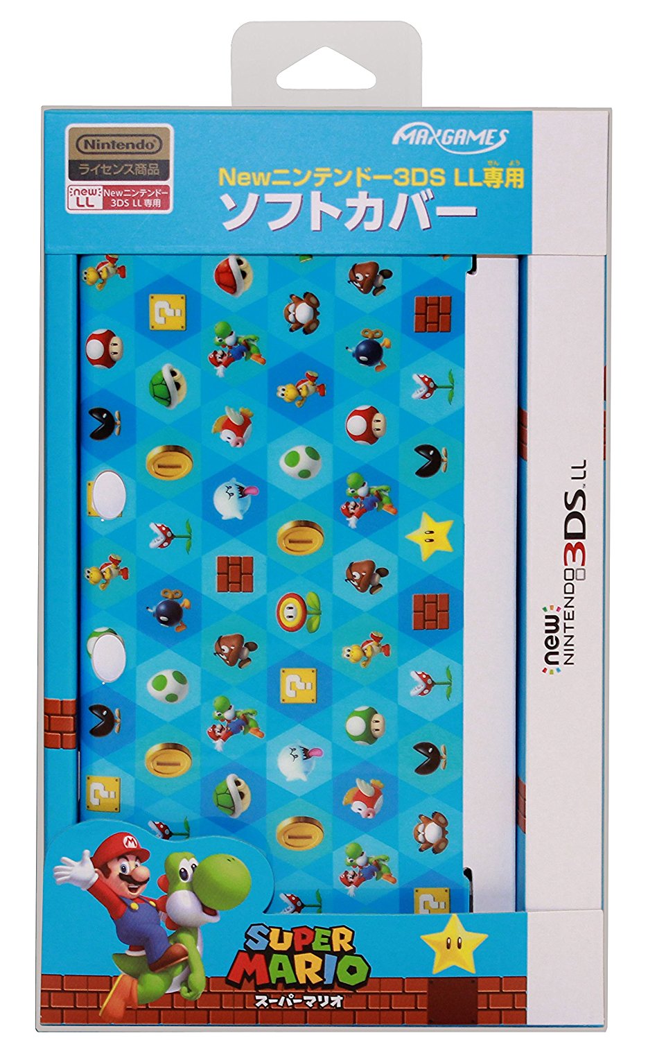 Hard Cover for New 3DS LL - Super Mario (Blue) for New Nintendo