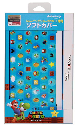 Hard Cover for New 3DS LL - Super Mario (Blue)_