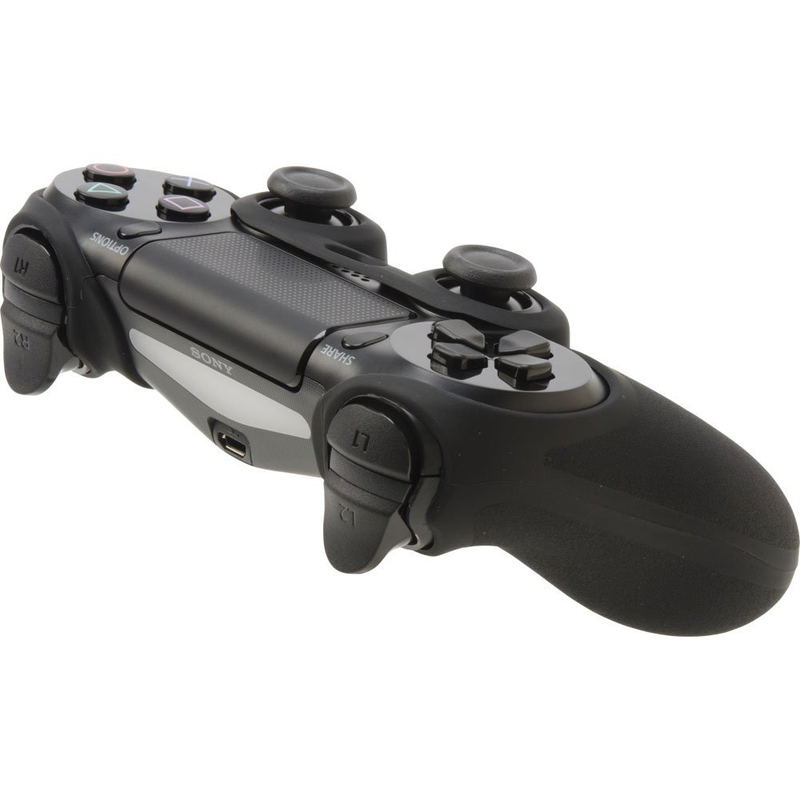 High Grip Silicon Cover for Dual Shock 4 (Black) image 2